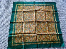 vintage Robinson and Golluber 25 in. square multicolor paisley scarf