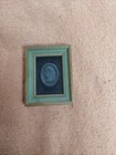 Vtg Framed Julius Cesar Portrait In Green/Gold Wood Frame — photo 1