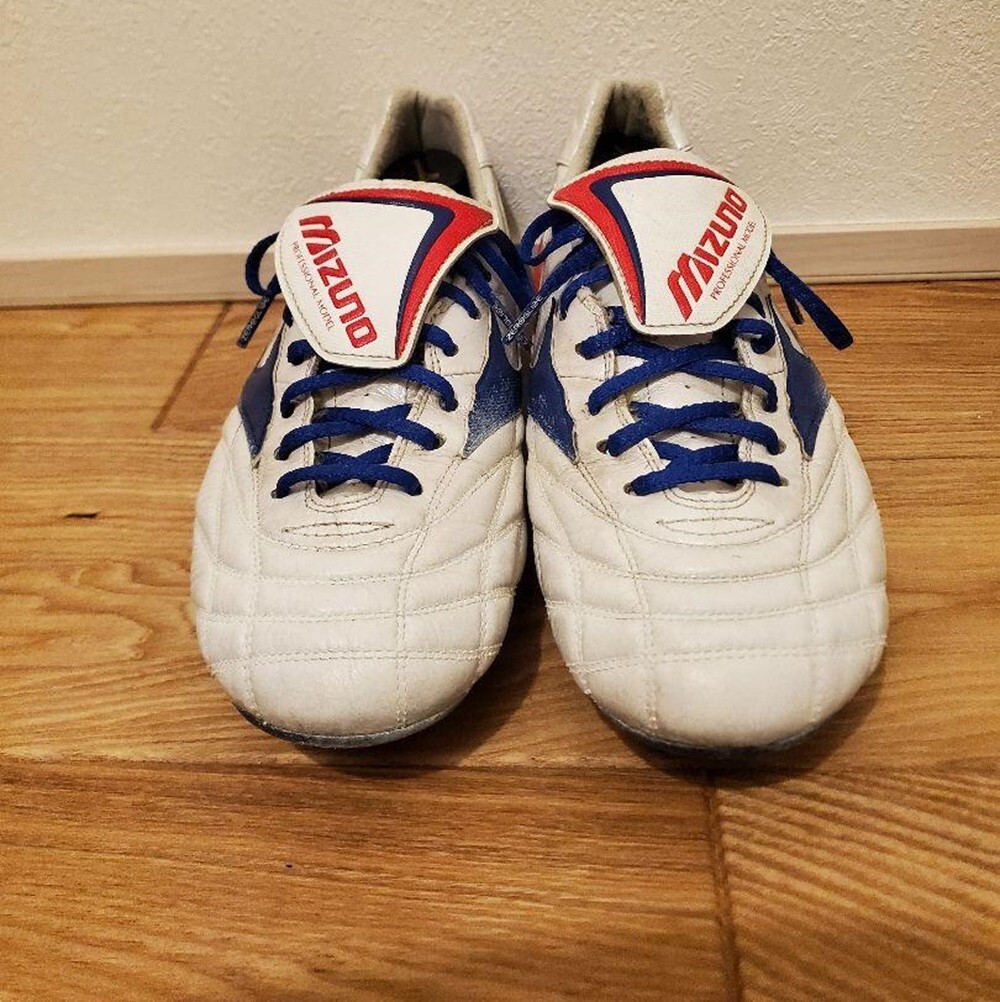 Mizuno Soccer Cleats Morelia WAVE Japan US 8.5 White×Blue