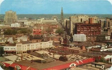Business District Denver Colorado 1950s Panorama Postcard Sanborn 1495
