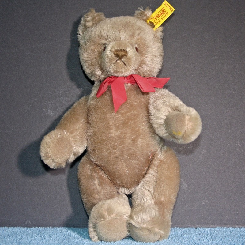 Steiff Mohair Teddy Bear 0202/26 10 inch caramel 1968-1990 Made in Austria