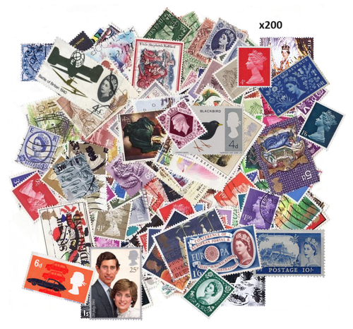 Briefmarken Britische Postal Frankierte Aus Papier Großbritannien GB Post - Bild 7 von 9