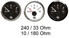STRUMENTO INDICATORE LIVELLO ACQUA - 2 FREQUENZE : 240-33ohm / 10-180ohm 12/24V