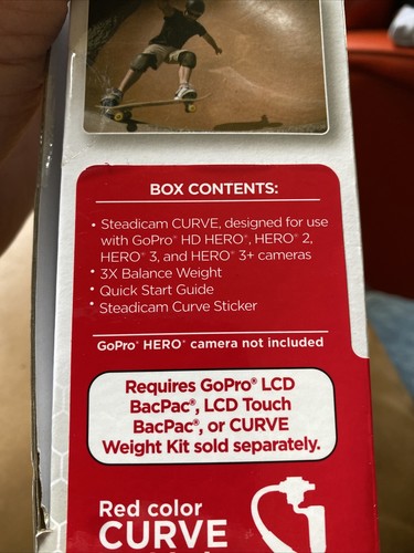 Bins Steadicam Curve Compact Camera Stabilizer Red NEW (RRP £89.99) - Picture 11 of 11