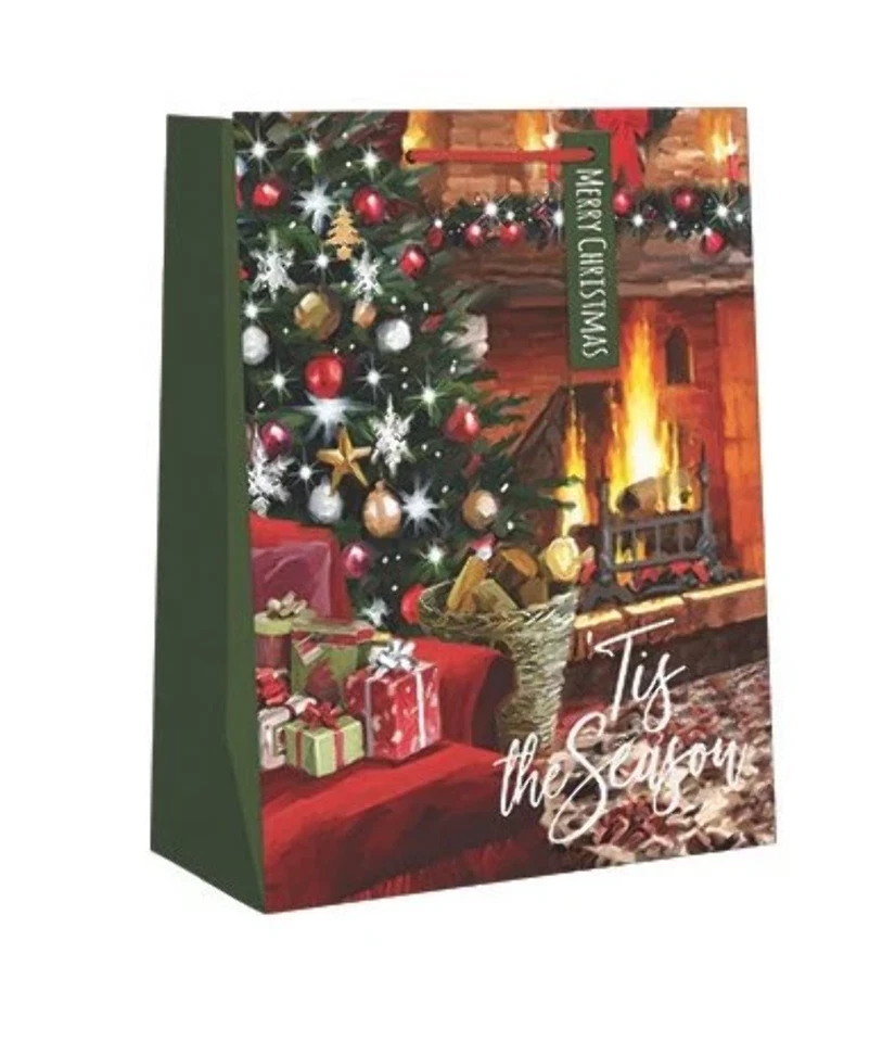EXPRESSIVE DESIGN GROUP, INC. Medium Holiday Gift Bag - 'Tis the Season