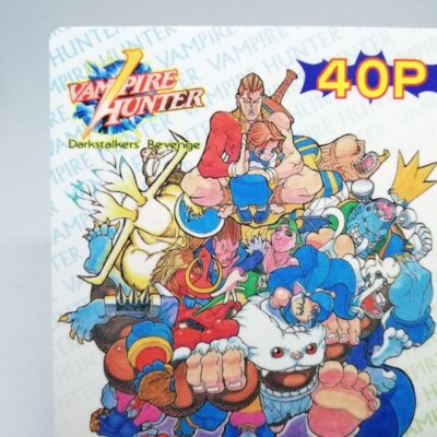 26 Darkstalkers Vampire HUNTER SCRASH CARD 1996 BANDAI JAPAN