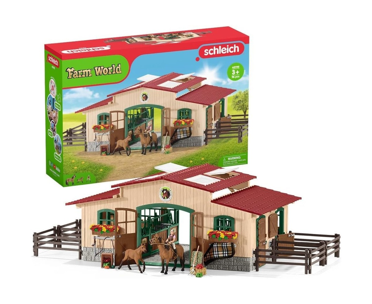 Schleich Horse Barn and Stable Playset Award-Winning Riding Center 96 