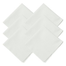 6Pcs Microfiber Cleaning Cloth for Glasses 8" x 8" Eyeglass Cloth Gray