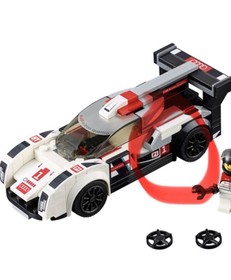 LEGO 3070pb266R & L RED Tile 1x1 # 1 & Three Dots 75872 AUDI R18 e-tron Quattro