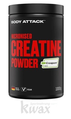 (EUR 54,90/kg) Body Attack - Micronised Creapure Creatine Powder - 1000g Dose