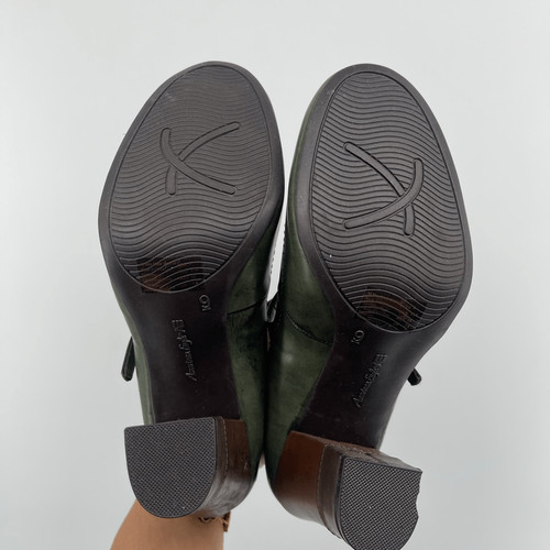 Vintage American Eagle Olive Green Double Strap Mary Jane Block Heels Size 9, Size 9, $21 - Photo 9