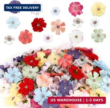 Faux Flower Heads 150 Pcs Mini Faux Flower for Crafts Artificial Flower Heads Bu