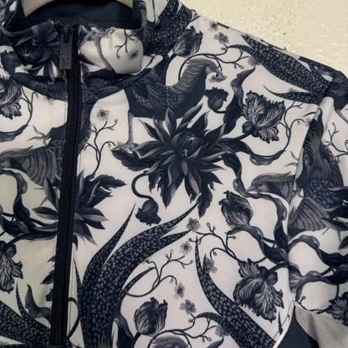 Arista Equestrian Sun Shirt Womens Small Floral Bird Quarter Zip Athletic Top - Picture 7 of 11