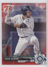 2017 Bowman Prospects Red 70th Anniversary Drew Jackson #BP99 2u3