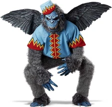 Winged Men Monkey Costume Full Suit Mask Wings Feet Halloween 01301