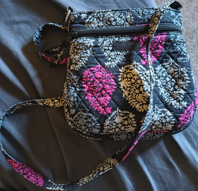 Vera Bradley Floral Quilted Shoulder Bags Lot, Adjustable Strap, Zip Closure