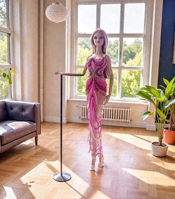 sexy sequins dress Sexy Glitter One Shoulder Single Sleeve Sequins Homecoming Dress US 2 / Hot Pink