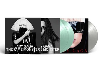 Lady Gaga The Fame Monster Silver+Coke Bottle Clear Colored Vinyl