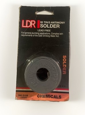 LDR Silver Solder Lead Free for Plumbing 8 oz Roll - 95 Tin / 5 Antimony - New