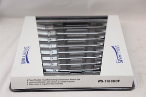 Williams Flex-Head Ratcheting Combo Wrench Set - 8 pcs. - WS-1168RCF