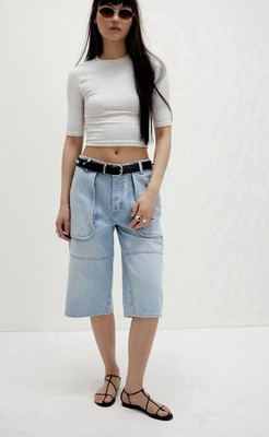 We The Free Havasu Slouchy Cropped Jeans in Hoover  size 29 NWT
