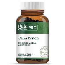 Gaia Herbs PRO - Calm Restore (60 Liq. caps) Reduces Occasional Anxiosness