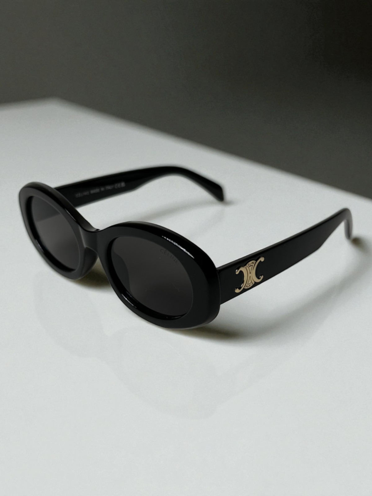 Celine Triomphe CL40194U Sunglasses - Black Frame & Lens - Free Ship + Returns ✅