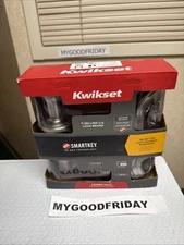 Kwikset Smartkey Satin Nickel Combo-Superior Pick Resistance-Rekey  99910-040