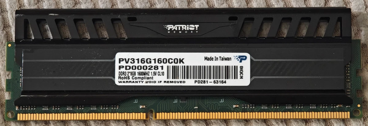 Patriot Memory DDR3 SDRAM for sale | eBay