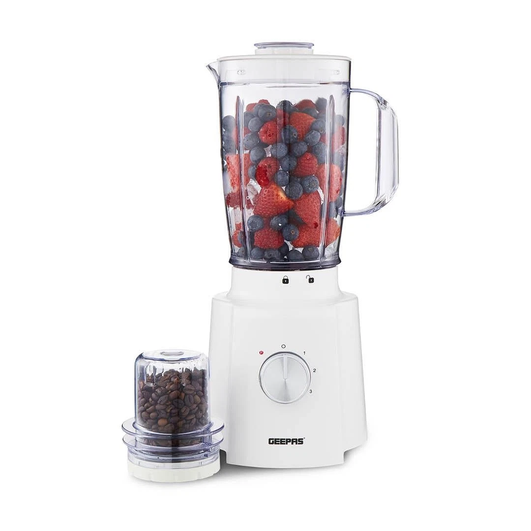 GEEPAS 650W Blender Smoothie Maker Ice Crusher Mixer Juicer Vegetables White
Opens in a new window o