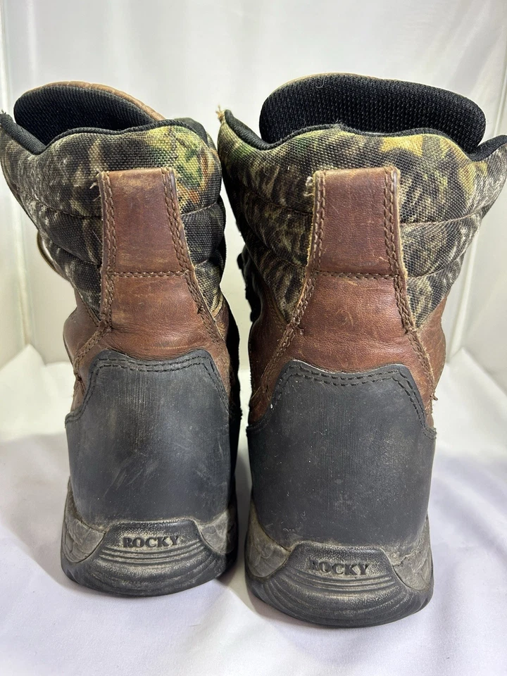 MENS ROCKY Gore-Tex 800g CAMO HUNTING WORK BOOTS SIZE 9M WATERPROOF INSULATED 73 - Image 3 of 4