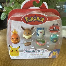 NEW Squish a Longs Squishmallows Pokemon Series 1 Figure Sets Eevee Snorlax