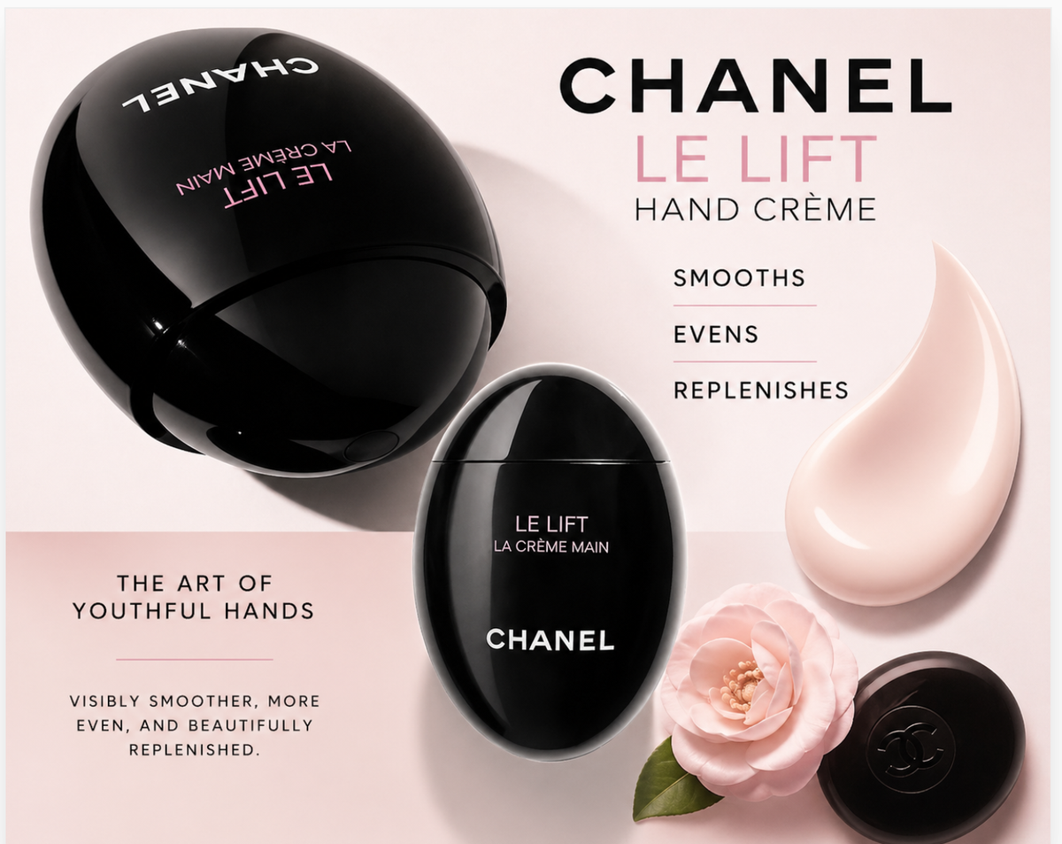 CHANEL LE LIFT LA CRÈME MAIN 50ml Chanel Le Lift La Crème Main 50ml Full Size - Smooths Evens