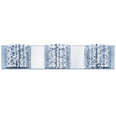 ET2 E21316-10 Chrome Inca 24'' Crystal Bath Light With Halogen Bulbs