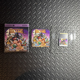 TurboGrafx-16 New Adventure Island  TG-16 (Outer Box, Tray, Manual, HuCard)