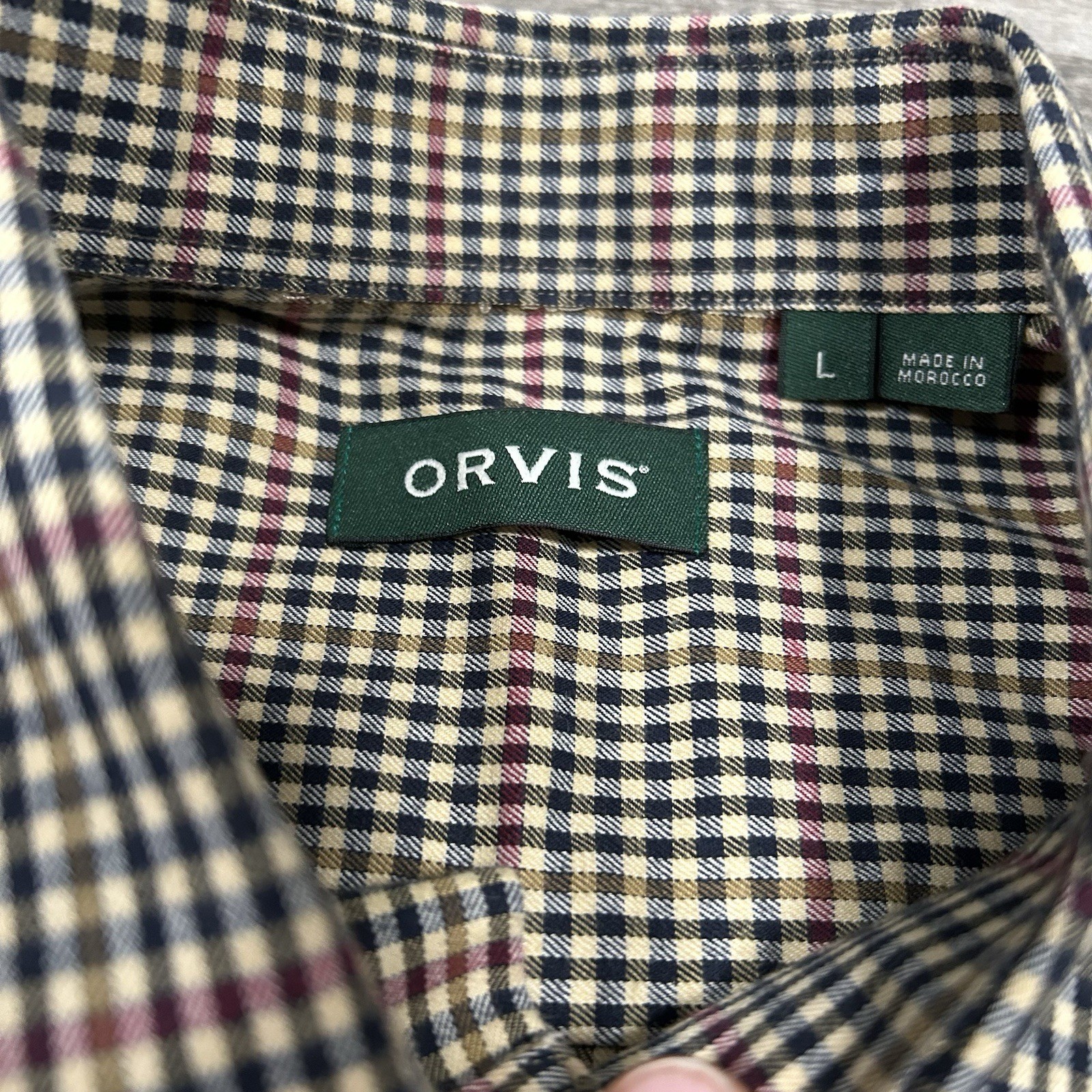 Orvis Checkered Pattern Long Sleeve Button Down S… - image 7