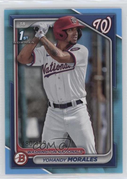 2024 Bowman Prospects Sky Blue Border 480/499 Yohandy Morales #BP-52 0p92