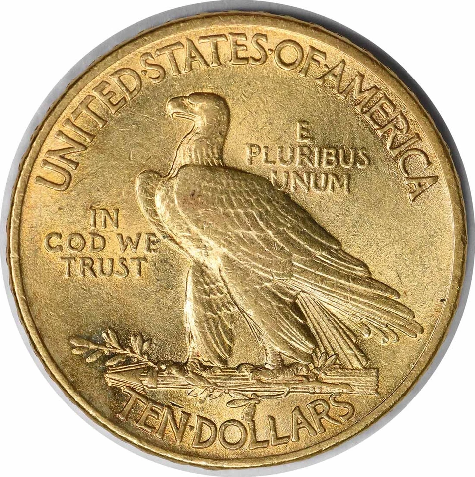 1911 $10 Gold Indian AU Slider não certificado #150 - Imagem 2 de 2