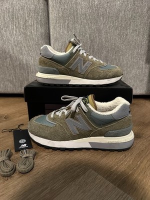 New Balance Stone Island 574 Shoe Legacy Steel Blue U574LGST Size 8