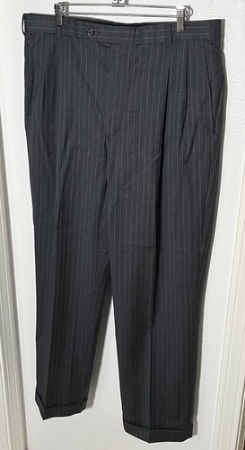 Brooks Brothers Suit Men's 42L (34x32) 1818 Madison 2pc Gray Striped Wool EXC! - Picture 8 of 11
