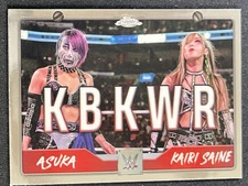Asuka & Kairi Sane 2025 Topps Chrome WWE TAG TEAM INSERT #TAG-KBW KABUKI
