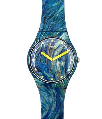 【未使用】SUOZ335 Swatch × MoMA ゴッホ『星月夜』モデル Swatch Watch Limited Edition MOMA THE STARRY NIGHT BY VINCENT VAN