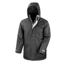 Result Core Winterparka wasserdicht winddicht Fleece gef&uuml;ttert Kapuzenjacke