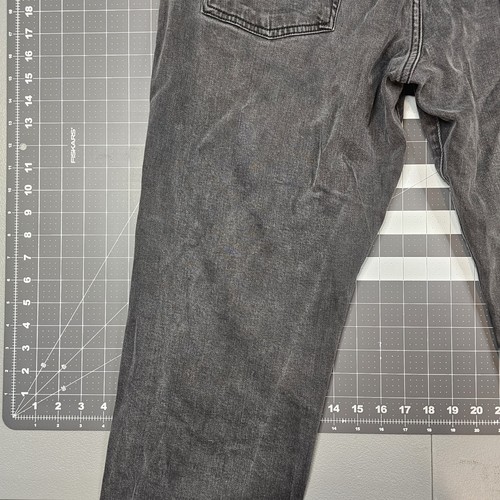 Lucky Brand Jeans Mens 36x30 Black 221 Straight Stretch Faded Biker Classic 90s - 第 13/21 張圖片