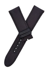 Montblanc Men's 22mm x 20mm Canvas Black Watch Band Strap FEE
