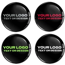 Custom 3D Domed Stickers Personalized Logo Resin Decals Emblems Name Badges