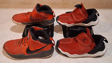 NIKE AIR JORDAN Shoes Size US 11C Boys Red Play Sneakers Slip-ons