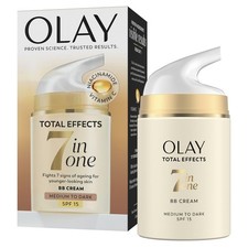 Olay Total Effects SPF15 BB Day Face Cream, Medium to Dark 50 ml (Pack of 1) 