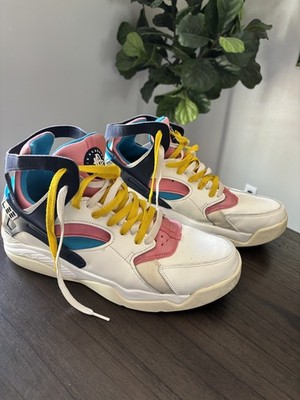 Nike Air Flight Huarache 'Nike Gear Coral Laser Blue' FD0183-102 US Men Size 9.5