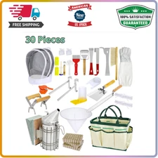 Blisstime Beekeeping Supplies, 30 PCS Bee Keeping Starter Kit, Beekeeping...